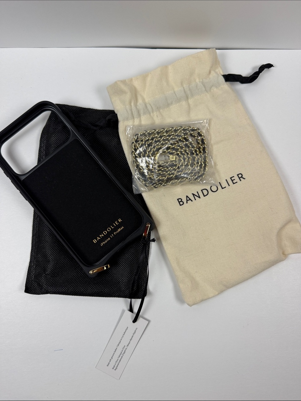 Phone case with chain strap